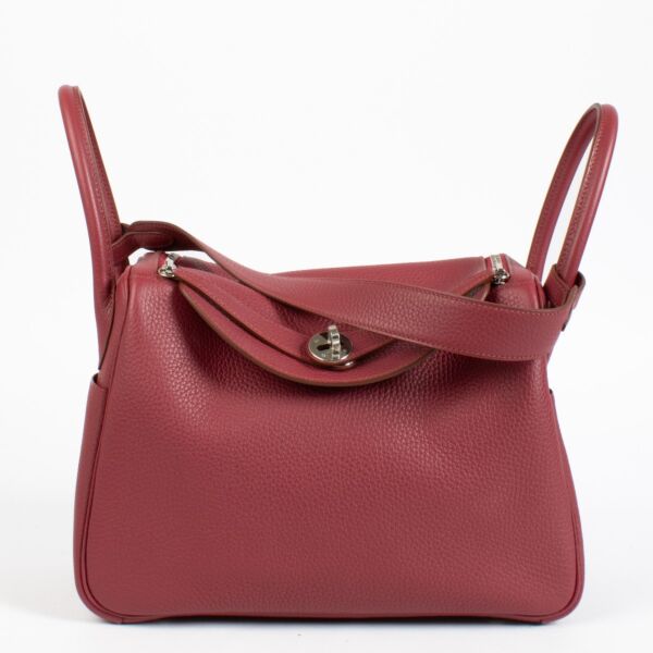 Hermès Lindy 30 Rubis Clemence PHW