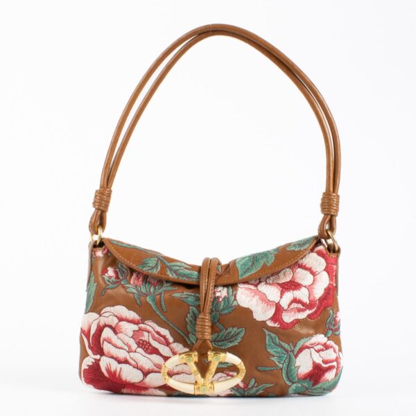 Authentic Pre-loved Valentino Garavani Embroidered Floral Shoulder Bag on Labellov.com