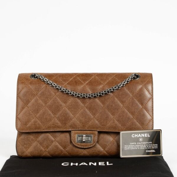 Chanel Brown Aged Calfskin Medium 2.55 Reissue Bag