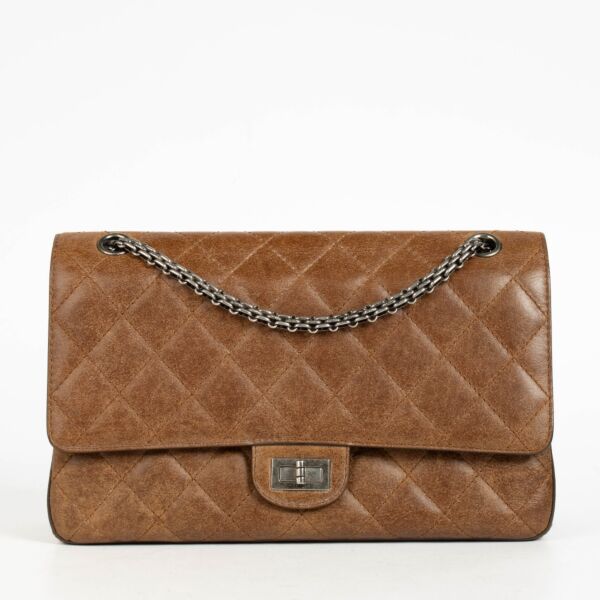 Authentic pre-loved Chanel Brown Medium 2.55 Reissue Bag on Labellov.com