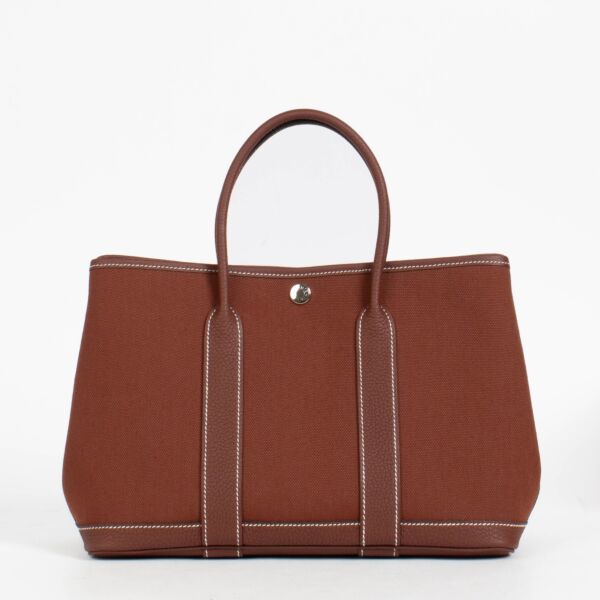 Authentic pre-loved Hermès Burgundy Garden Party 30 on Labellov.com