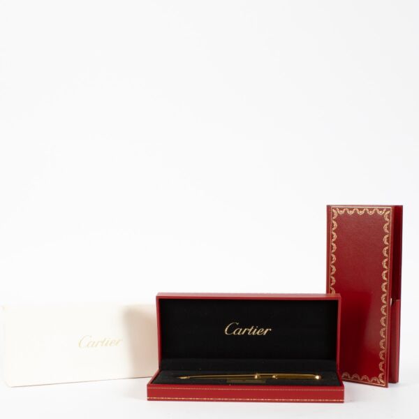 Cartier Gold Plated Lacquered Louis Cartier Ballpoint Pen