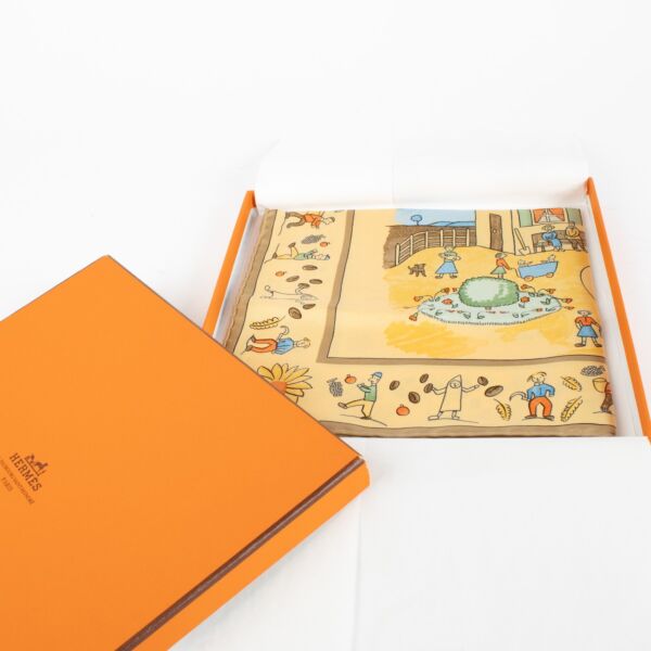 Hermès Retour A La Terre Gavroche 45 Scarf