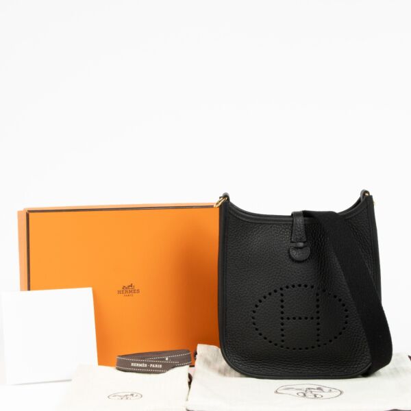 Hermès Evelyne 16 Black Clemence GHW Bag