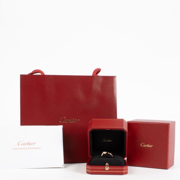 Cartier Rose Gold Panthère Small Ring - Size 51