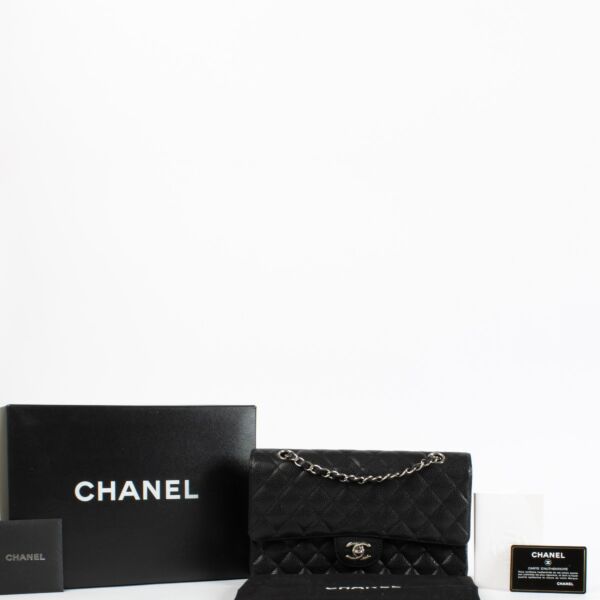 Chanel Black Caviar Medium Classic 11.12 Handbag