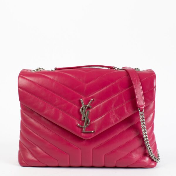 Authentic pre-loved Saint Laurent Pink Medium Loulou Bag on Labellov.com