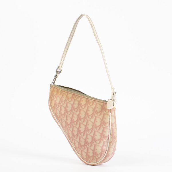 Christian Dior Pink Oblique Saddle Rodeo Pouch