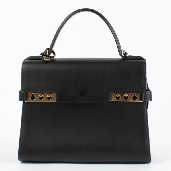Delvaux Black Calf Souple Tempête MM Top handle