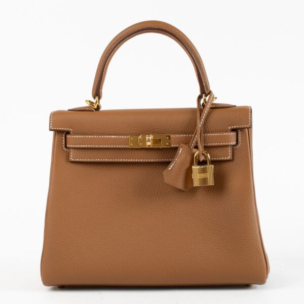 Hermès Kelly 25 Gold Togo GHW