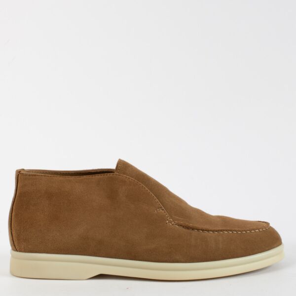 Authentic Second Hand Loro Piana Camel Open Walk Loafer Flats on Labellov.com