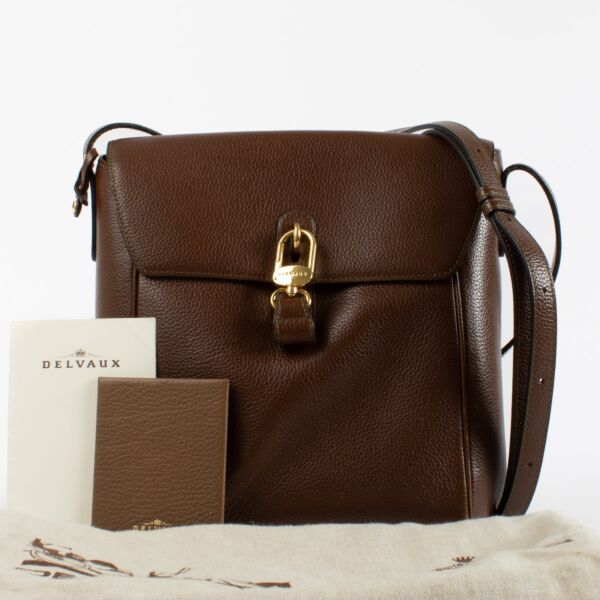 Delvaux Brown Rubis Shoulder Bag