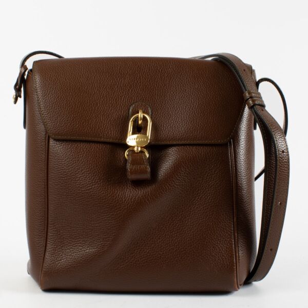 Authentic Second Hand Delvaux Brown Rubis Shoulder Bag on Labellov.com