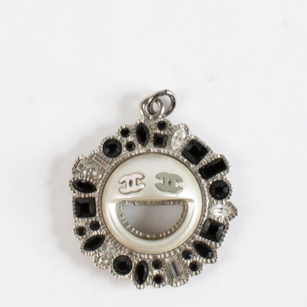 Chanel 16K Smiley Crystal Pendant