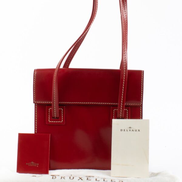 Delvaux Red Santal Shoulder bag