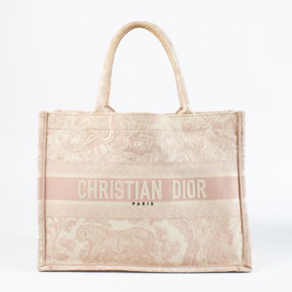 shop 100% authentic second hand Christian Dior Pink Medium Book Tote on Labellov.com