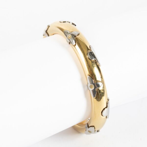 Authentic second hand Louis Vuitton Gold Silver Flower Bracelet on labellov.com