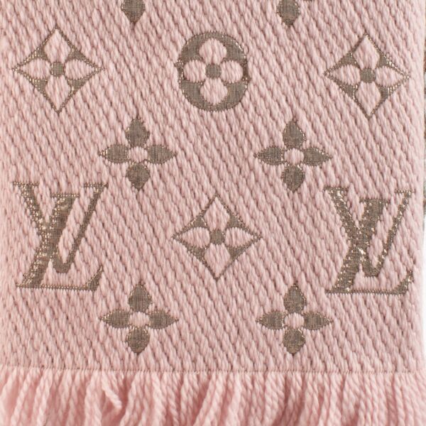 Louis Vuitton Pink Logomania Shine Scarf