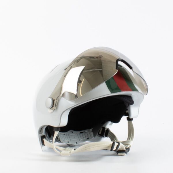 Authentic Preloved Gucci White Bianchi Helmet - Size L/XL on Labellov.com