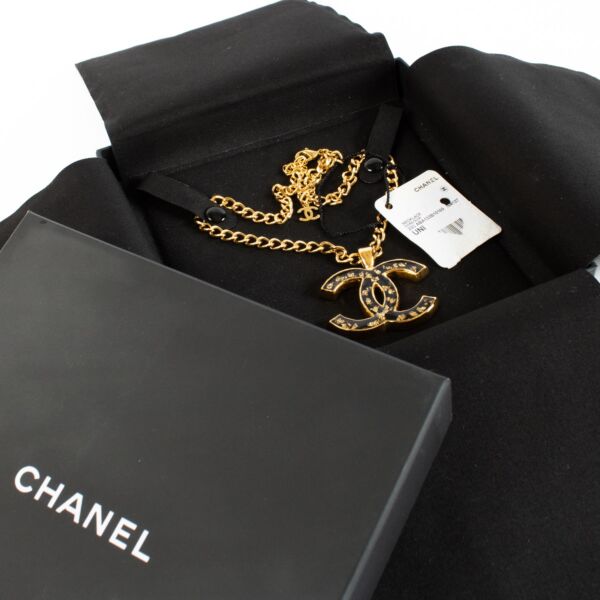 Chanel 23C Black/Gold CC Necklace