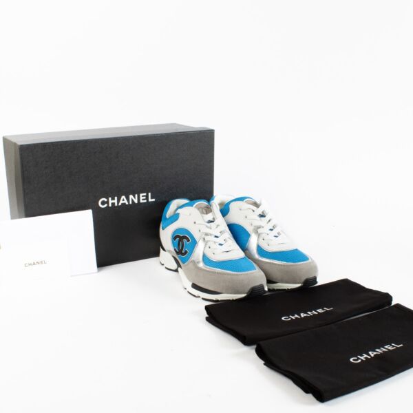 Chanel Blue 23C Sneakers - Size 39