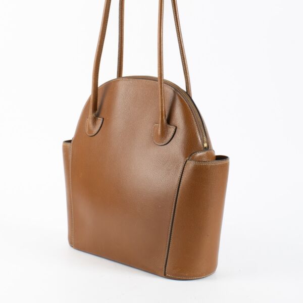 Delvaux Cognac Mousson Shoulder bag