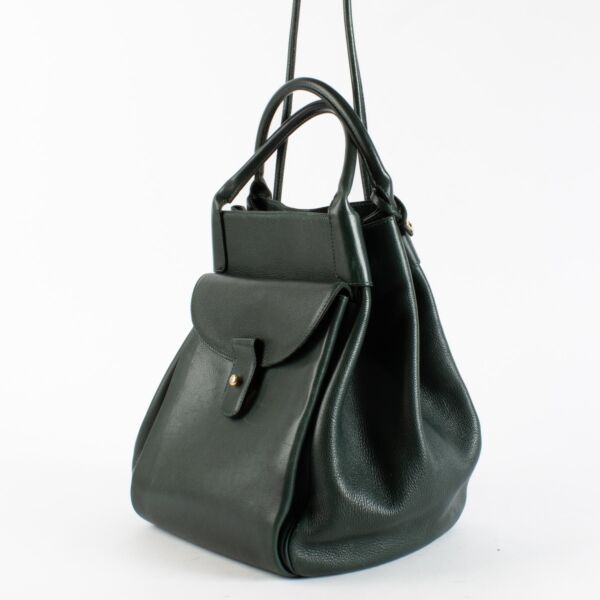 Delvaux Green Chardonnay Top Handle bag