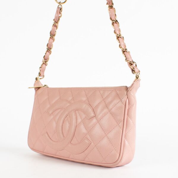 Chanel Pink Caviar Timeless CC Pochette