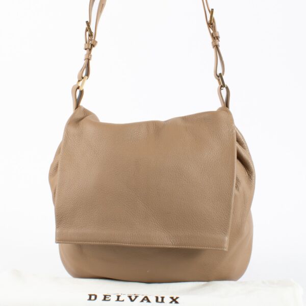 Delvaux Beige Le Leon MM Bag