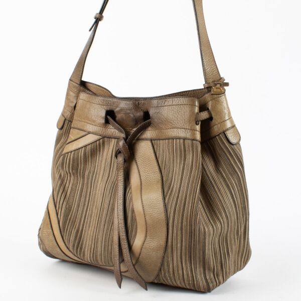 Delvaux Beige Desert Shoulder Bag