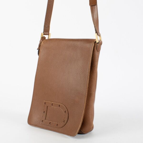 Delvaux Brown Louise Baudrier Bag 