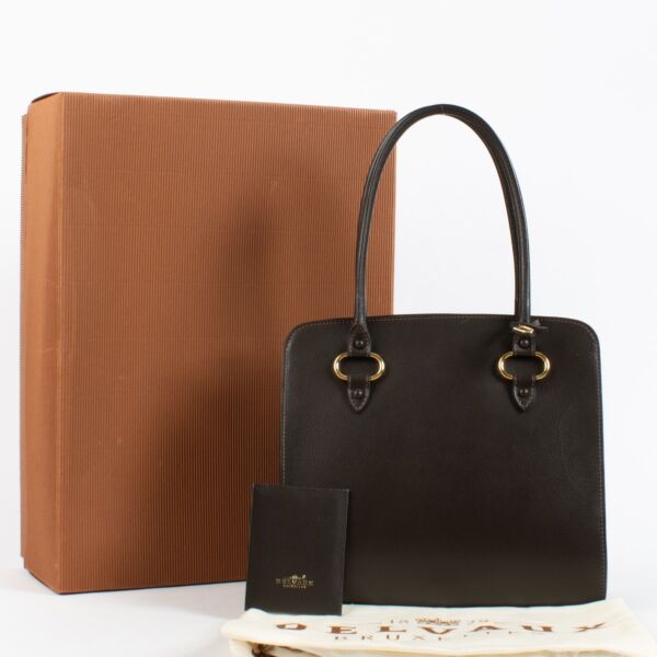 Delvaux Café Jumping Sepia PM Shoulder Bag