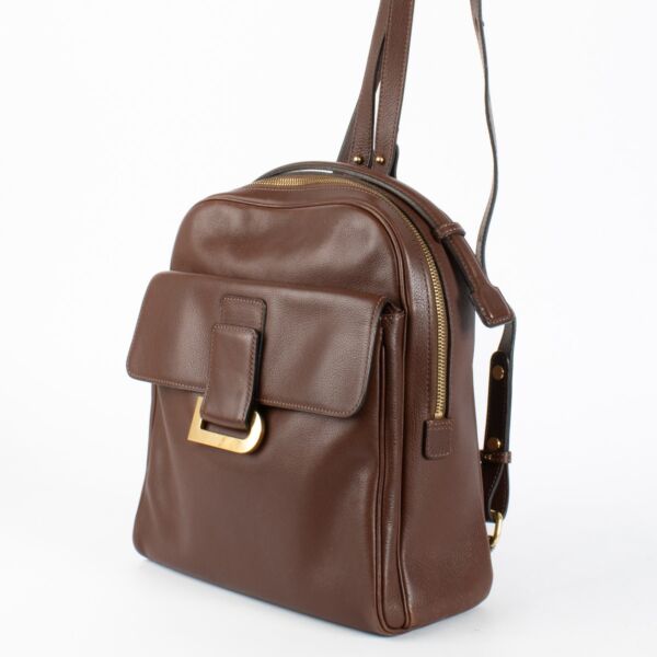 Delvaux Brown Onde Backpack
