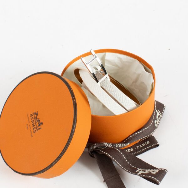 Hermès White Hapi 3 Bracelet - T1
