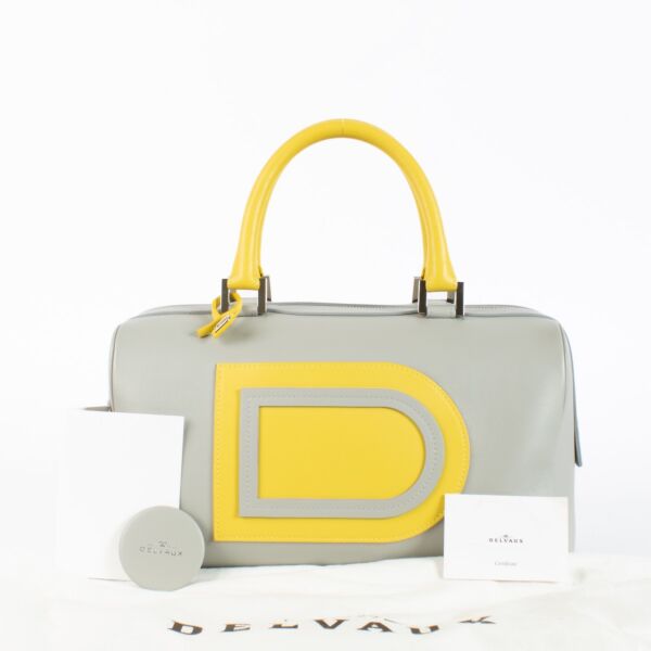 Delvaux Bicolore Allure Louise Boston Bag