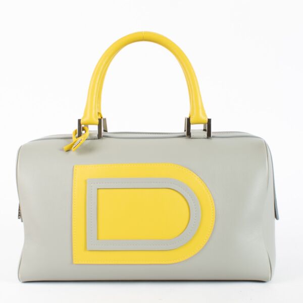Authentic Second Hand Delvaux Bicolore Allure Louise Boston Bag in very good condition on Labellov.com