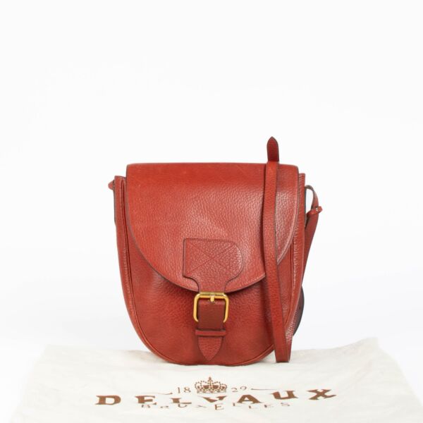 Delvaux Red Vintage Crossbody Bag