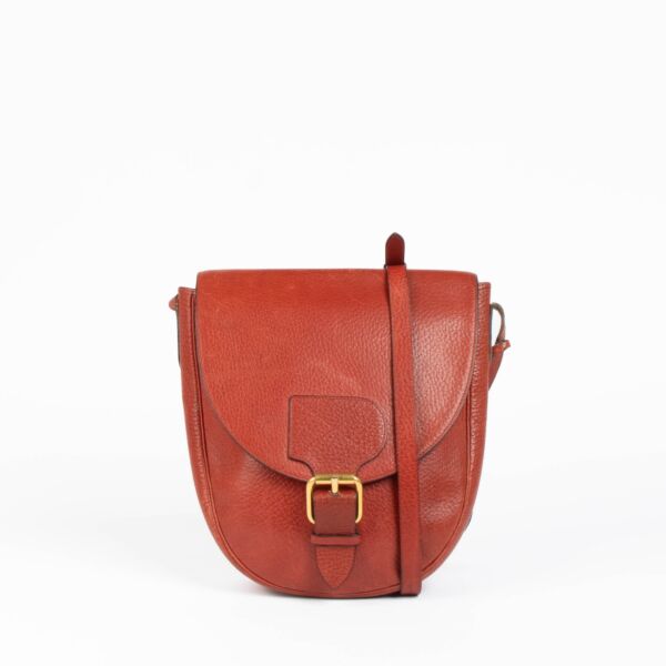 Authentic pre-loved Delvaux Red Vintage Crossbody Bag on Labellov.com