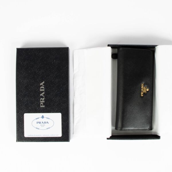Prada Black Saffiano Wallet