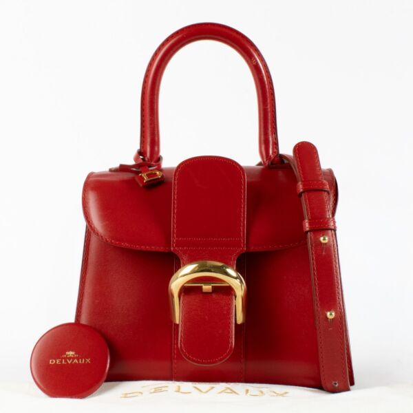 Delvaux Lipstick Box Calf Brillant Mini Bag