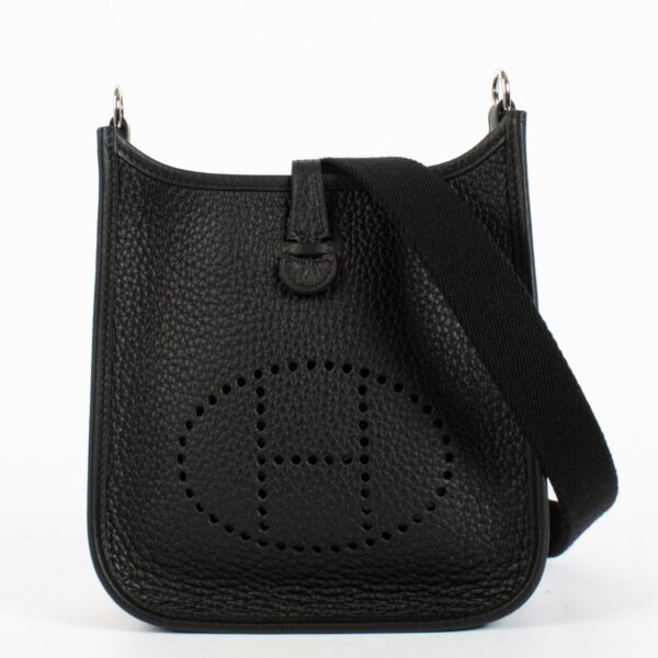 Hermès Evelyne 16 Black Clemence PHW