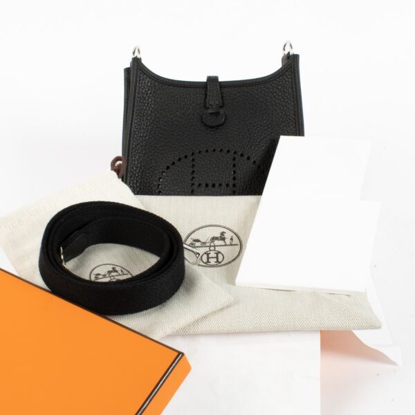 Hermès Evelyne 16 Black Clemence PHW