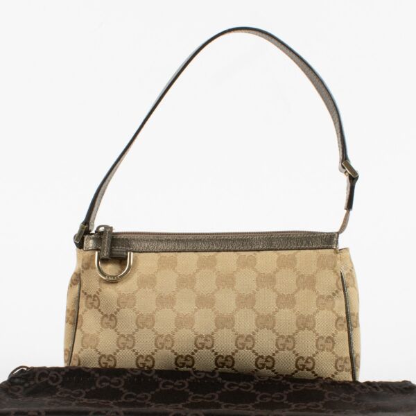 Gucci Beige GG Canvas Mini Bag