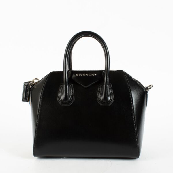 Givenchy Black Box Leather Mini Antigona Bag