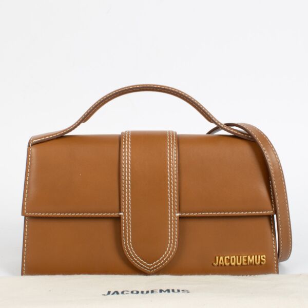 Jacquemus Light Brown Leather Le Grand Bambino Bag