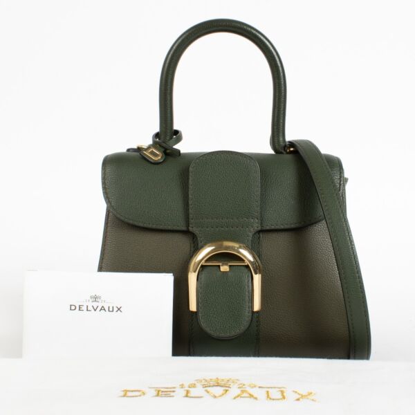 Delvaux Kaki Camaieux Rodeo Calf Brillant Mini Bag