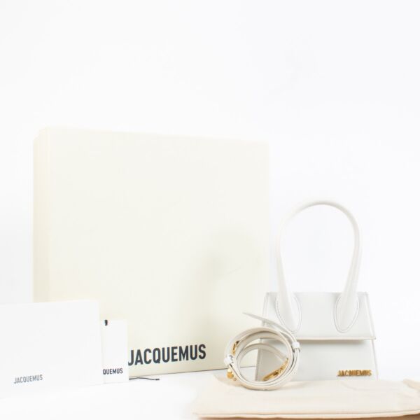 Jacquemus White Le Chiquito Moyen Bag