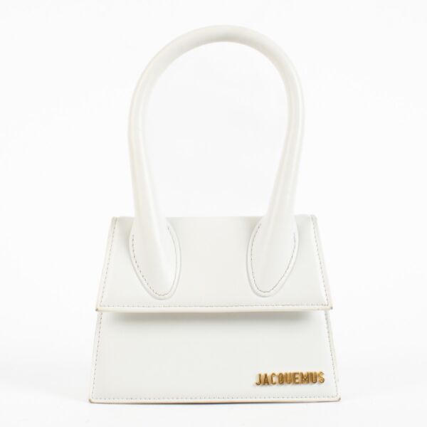 Jacquemus White Le Chiquito Moyen Bag