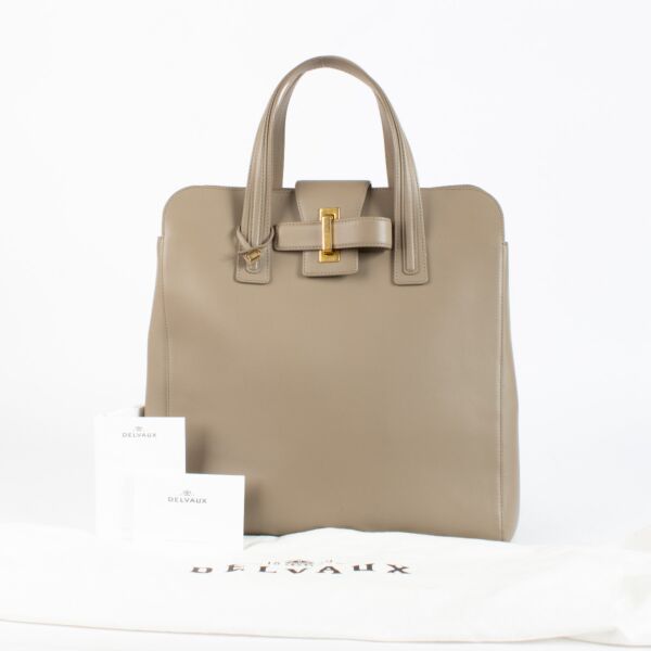 Delvaux Tourterelle Cadence Simplissime N/S Tote