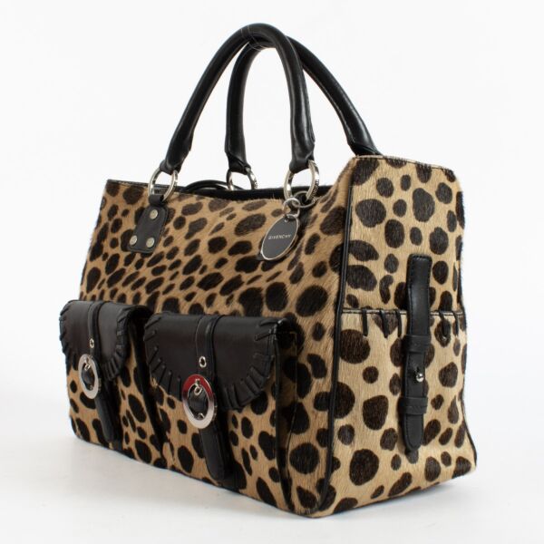 Givenchy Leopard Pony Hair Top Handle Bag